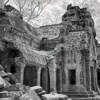 Temple and Time, Ta Prohm Black & White Photos