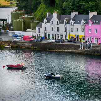Portree Harbor, Scotland Color Photography