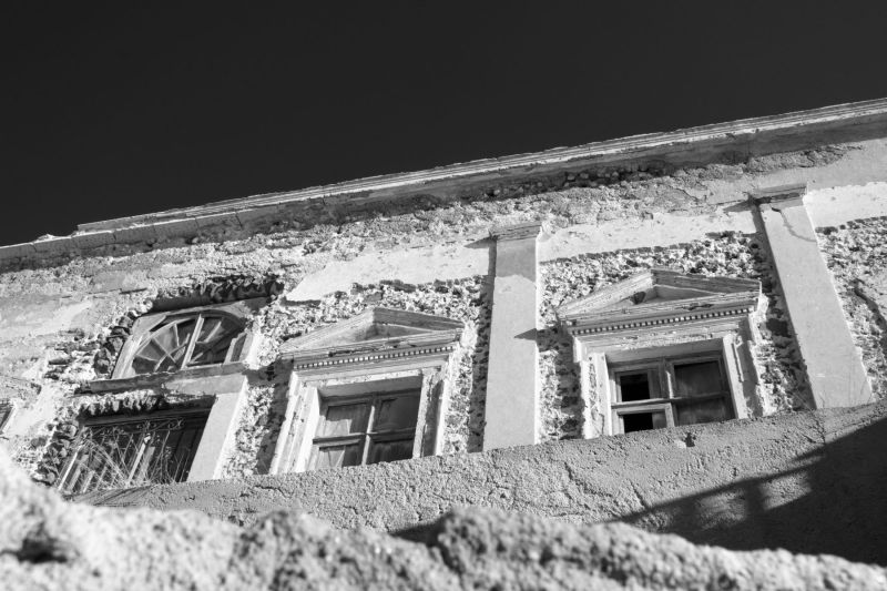 Greek Architecture, Santorini Black and White Prints