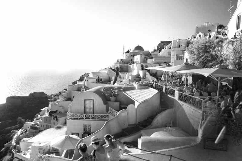 Oia on Aegean Sea