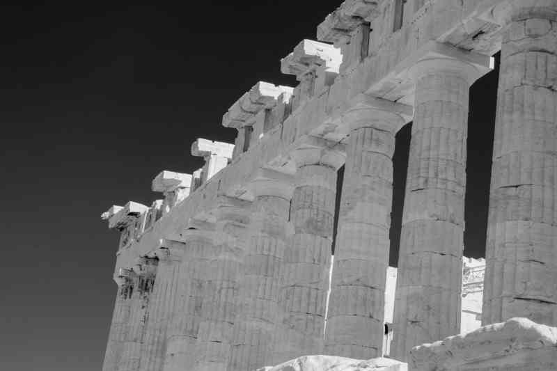 The Parthenon Standing Tall, Athens Black and White Prints