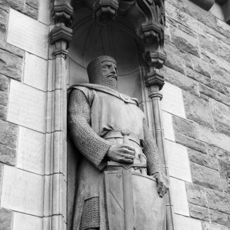 William Wallace standing guard at main entrance of Edinburgh Castle, Scotland Fine Art Prints, Scotland Framed Art Prints