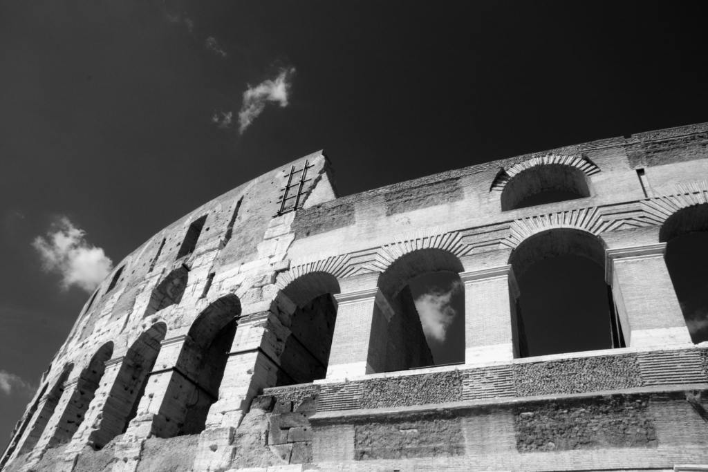 Colosseum black and white