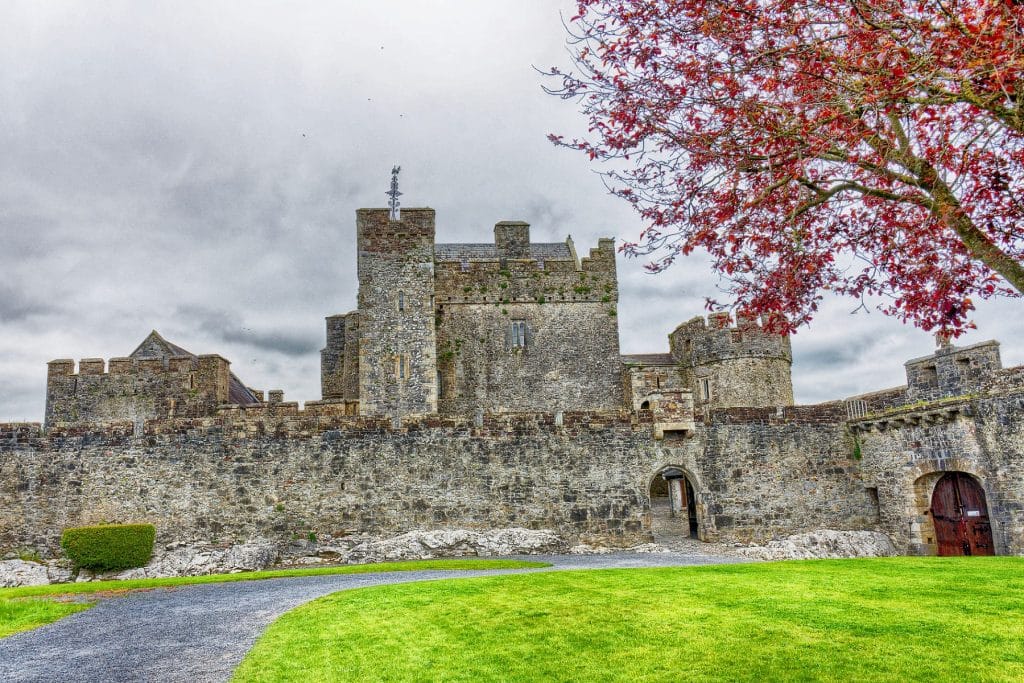 Courtyard at Cahir Castle, Ireland SW Framed Photography