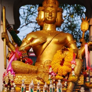 Four Faced Buddha at Erawan Shrine, Thailand Color Framed Prints