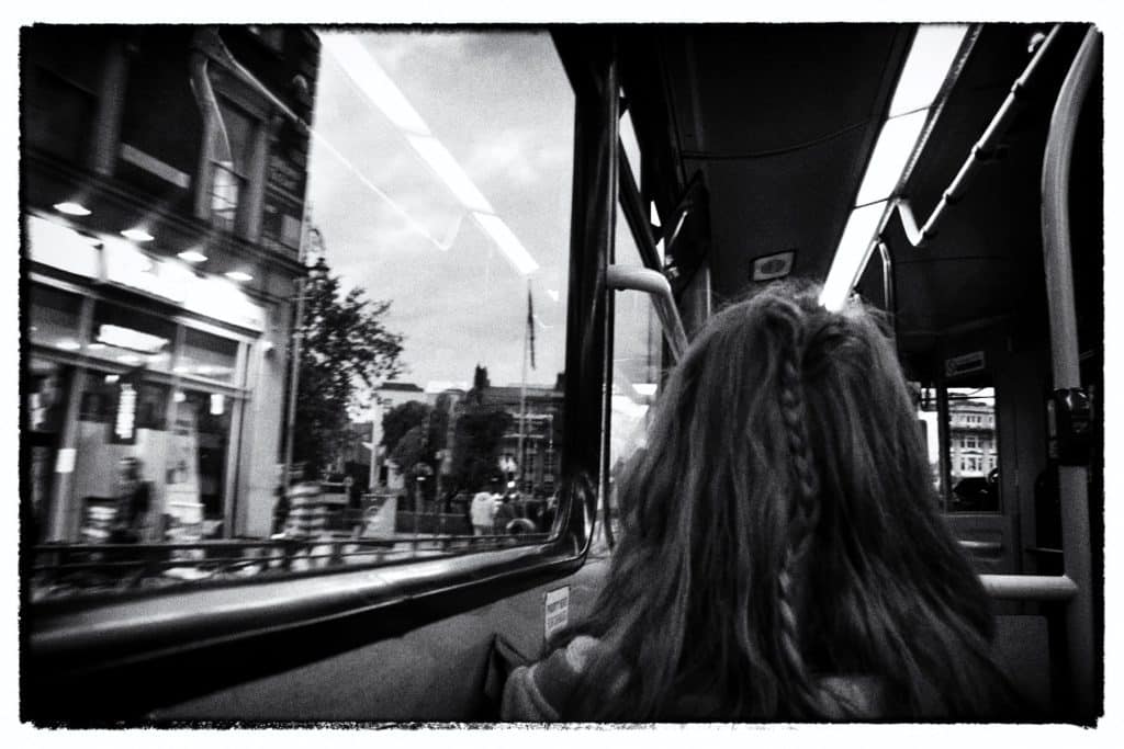 Girl on Dublin Bus