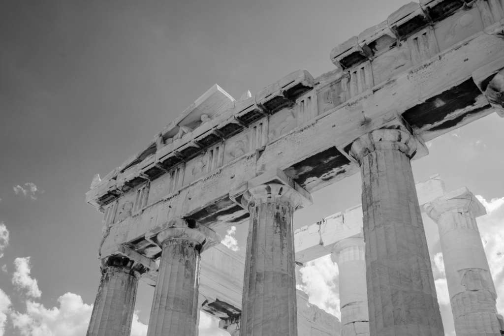 Parthenon Frieze and Columns on the Acropolis, Greece Canvas Art Prints