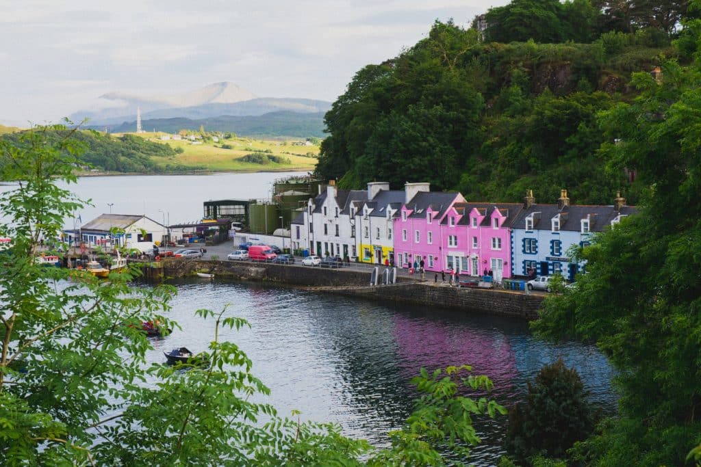Portree Harbor, Scotland Color Photography