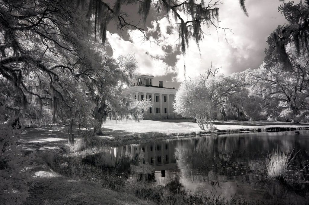 Reflection of Greenwood Plantation house