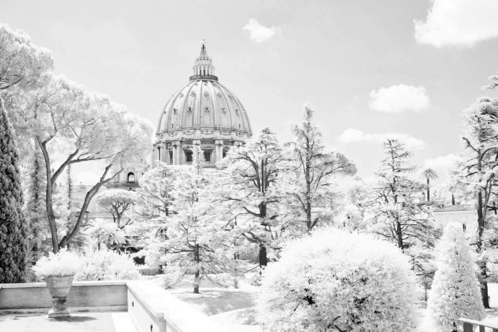 St. Peter's Basilica in Vatican City, Italy Black and White Prints
