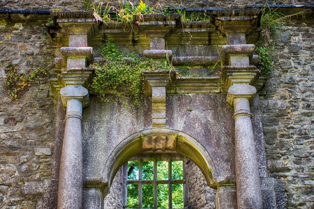 Stone Archway with Two Columns, Ireland SW Framed Photography