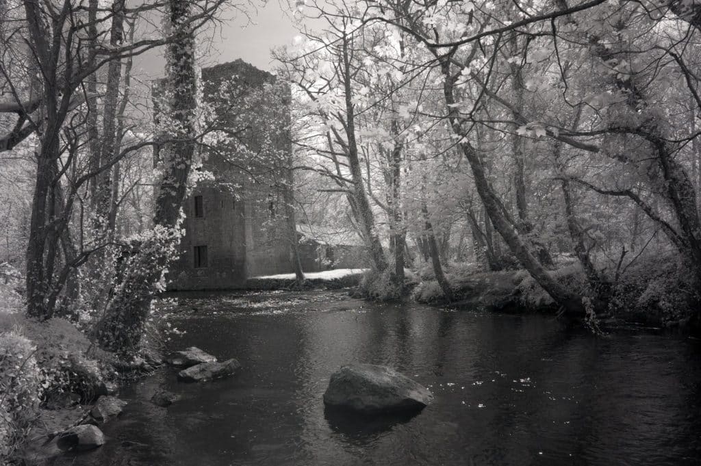 Thoor Ballylee Home of William Butler Yeats, Ireland Black and White Framed Prints